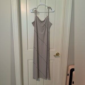 Tia-shoulder-strap Midi Dress